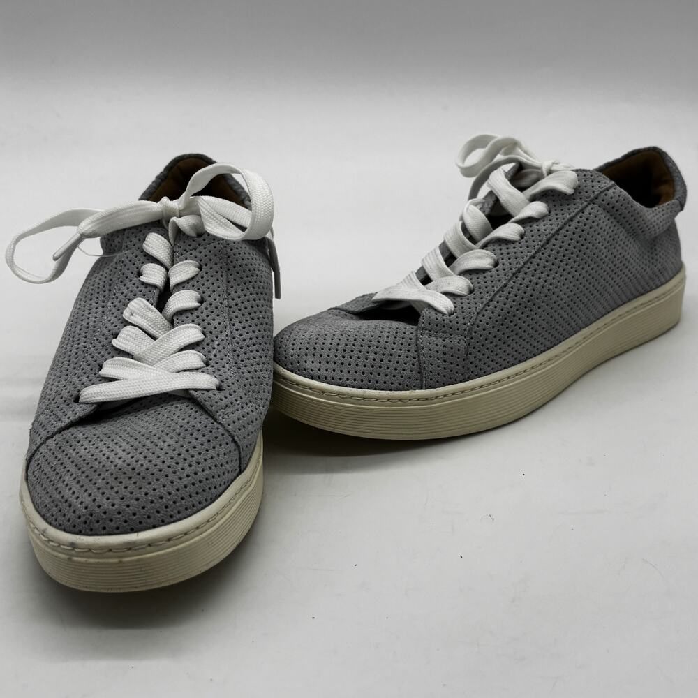 Sofft Faro Sneakers Womens 7.5M Blue Knit Leather Upper Comfort Casual Knit Mesh